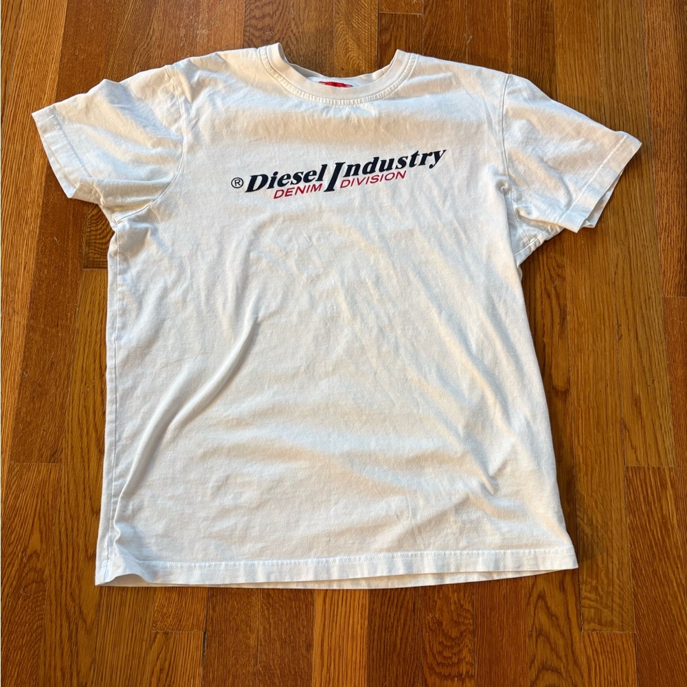 Diesel White Graphic Men's T-Shirt